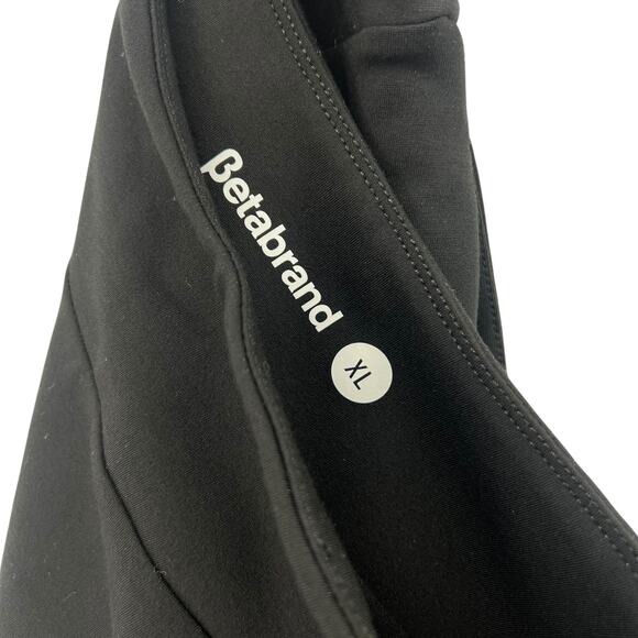 Betabrand Skirt Size XL Knee Length Pockets A Line Career Work Stretchy Black - Picture 3 of 3